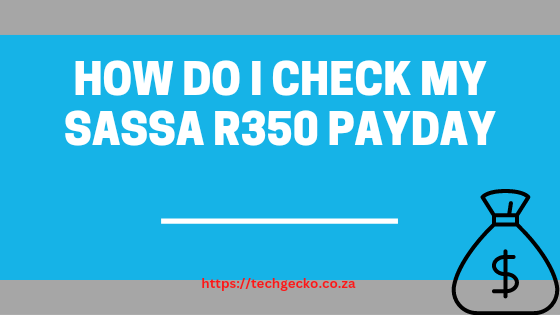 How Do I Check My SASSA R350 PAYDAY