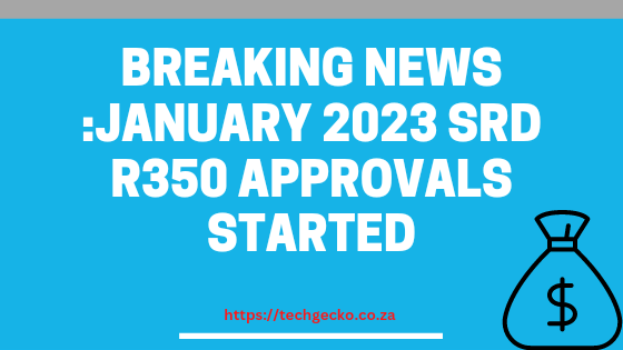 Breaking News :January 2023  SRD R350 Approvals Started
